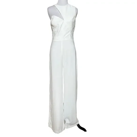 Amanda Uprichard x REVOLVE Gilda Jumpsuit in Ivory NWOT Medium - Picture 4 of 9